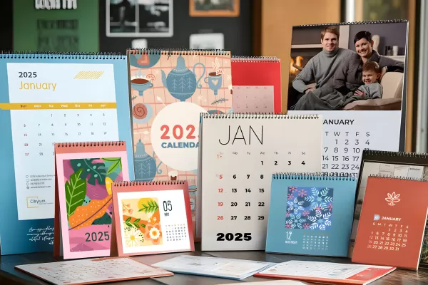 Популярные форматы и размеры календарей