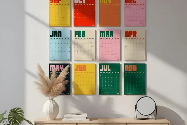 Психология цвета в календаре: как палитра влияет на настроение и продуктивность